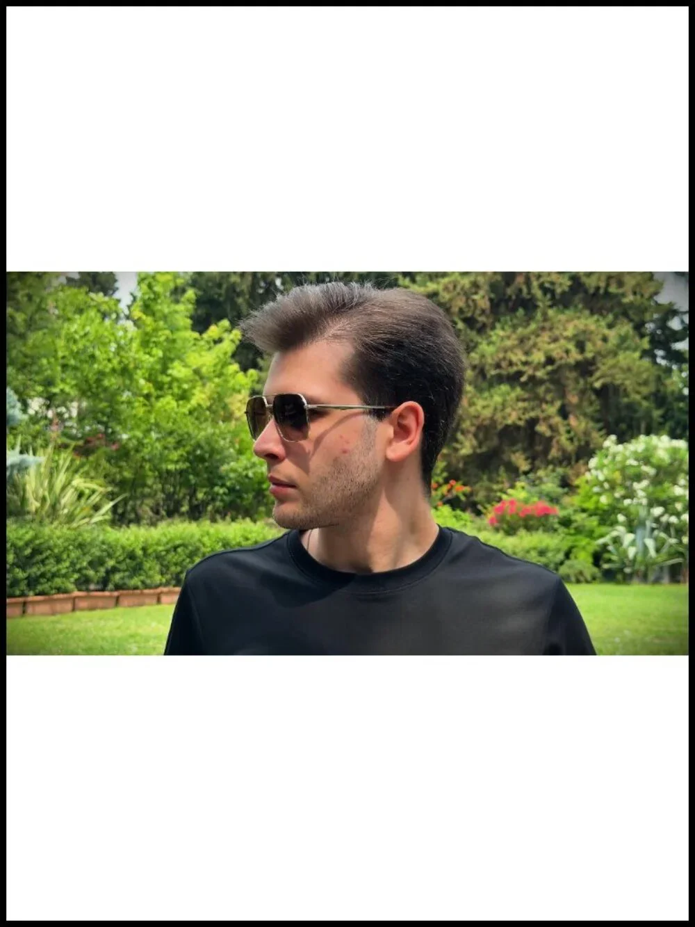 Polarized Aviator Sunglasses with UV400 Protection for Men - Gold Metal Frame